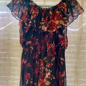 Off the shoulder floral dress
